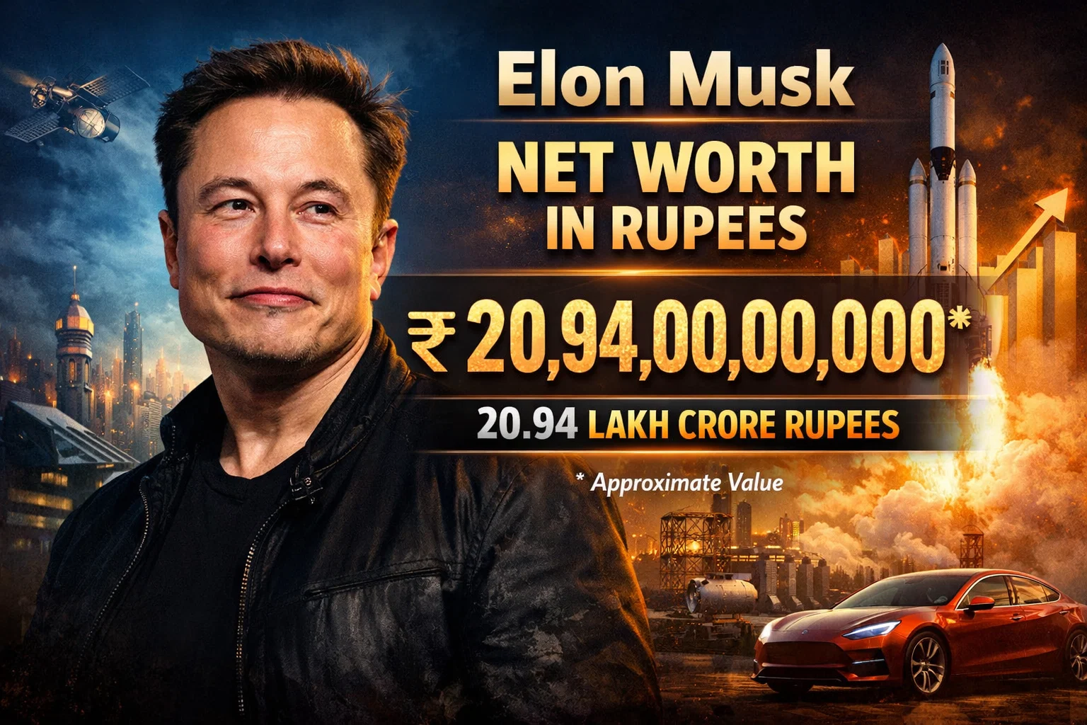 Elon Musk Net Worth in Rupees